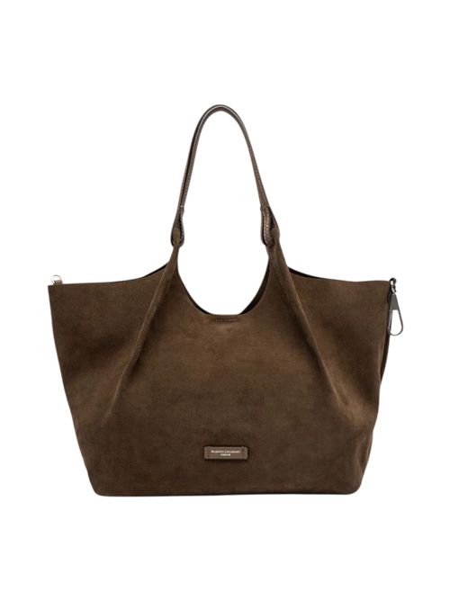 borsa donna dua grande in pelle scamosciata marrone Gianni Chiarini | BS9780CM-PLMOKA